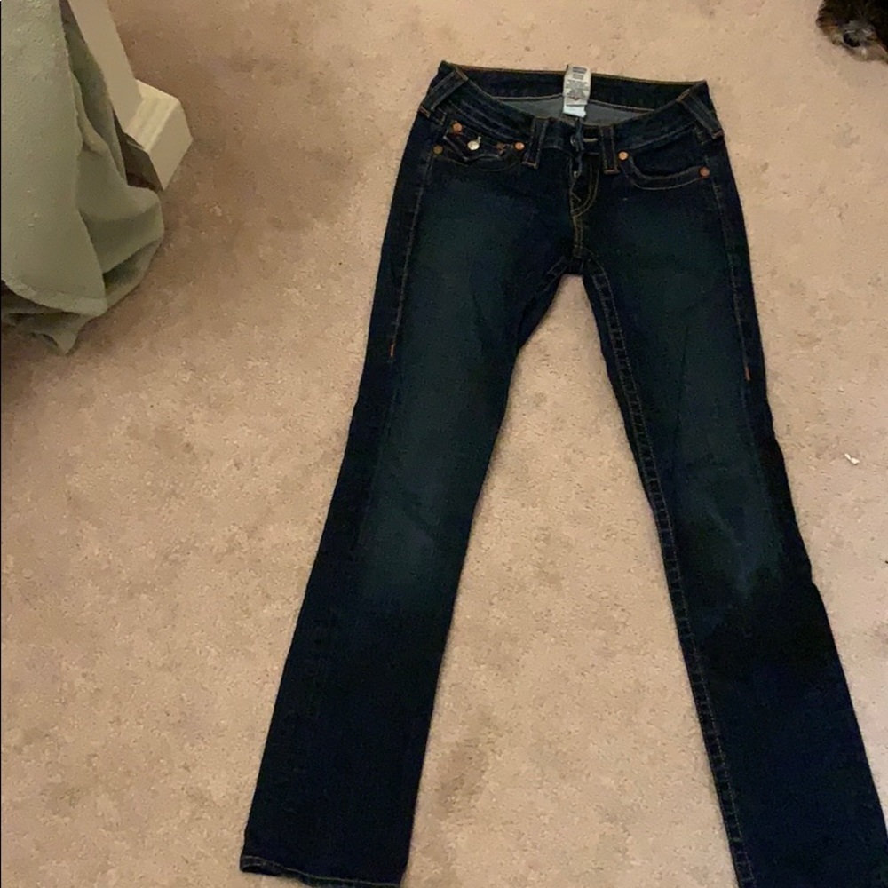 Dark blue wash True Religion Jeans